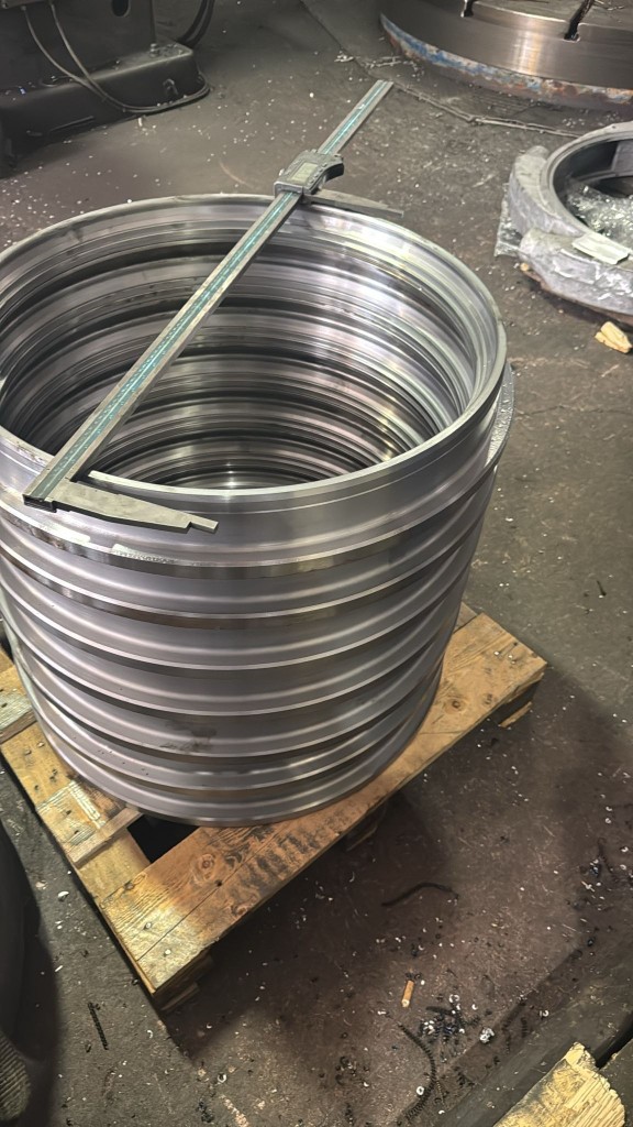 Crated machined rods, shafts and components